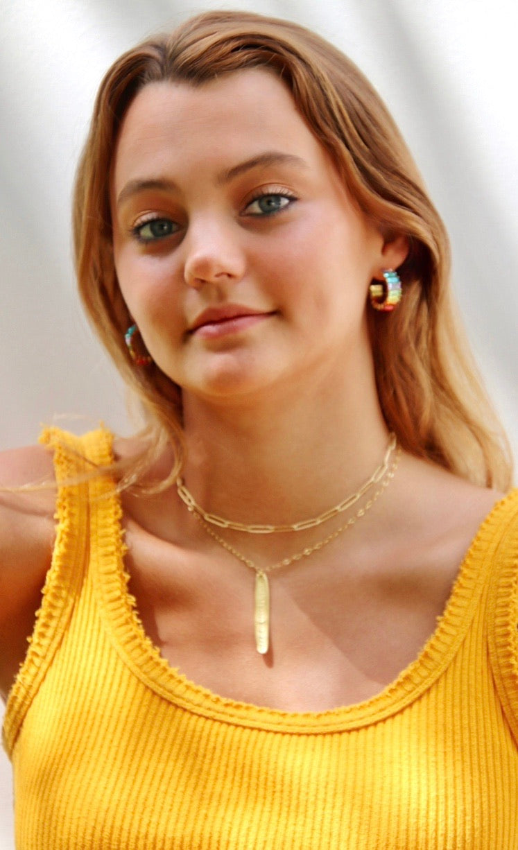 “Ashley” Necklace (Pictured/Paired With The “Amelia” Layer)