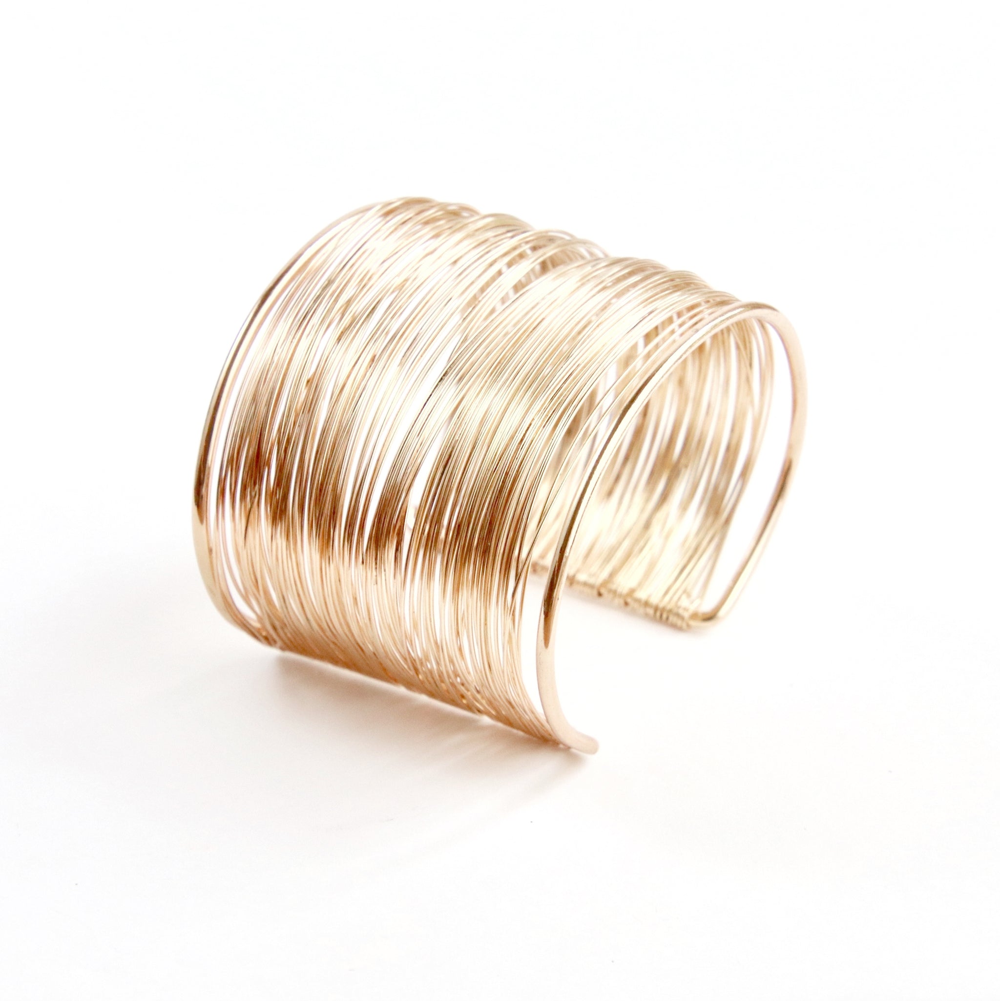 Gold Wire Bracelet Cuff